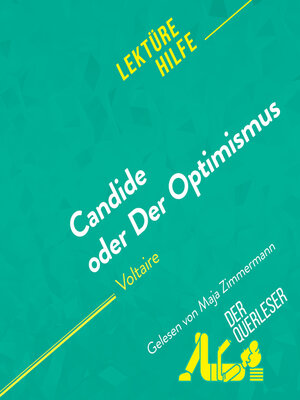 cover image of Candide oder Der Optimismus von Voltaire Lektürehilfe